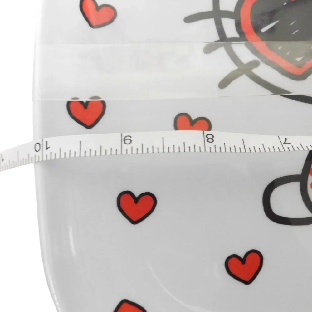 Hello Kitty Red White Melamine Large Plastic Dinner Plates Set of 4 NWT - Picture 2 of 5